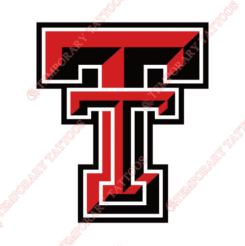 Texas Tech Red Raiders Customize Temporary Tattoos Stickers NO.6563